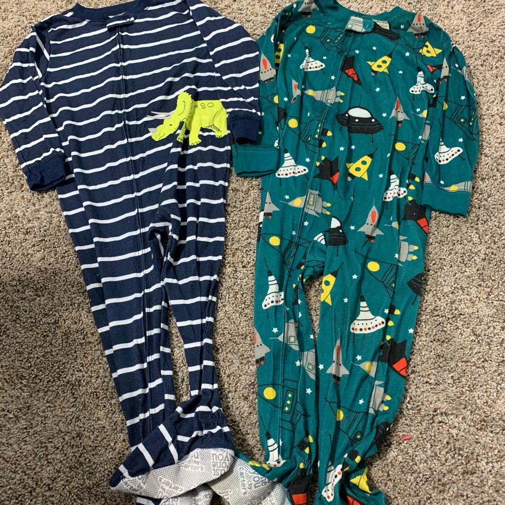Boys footie pajamas